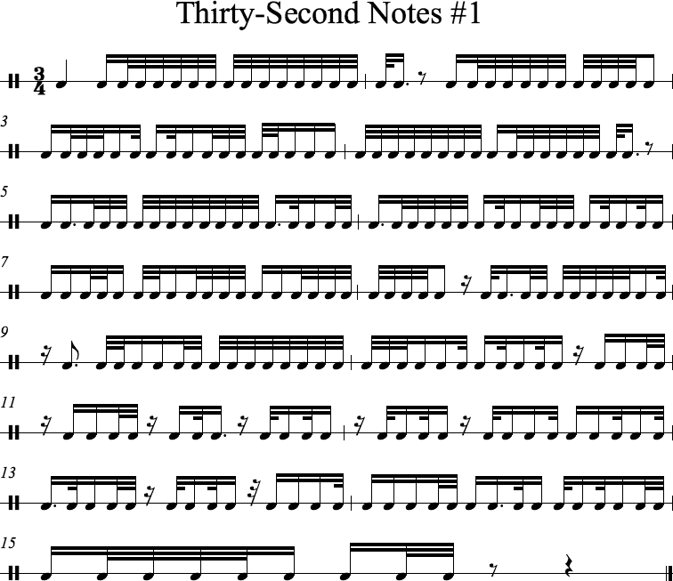 Thirty-Second Notes #1 etude